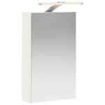 vidaXL Kúpeľňová zrkadlová skrinka s poličkou Biela 30 x 10,5 x 50 cm – Obrázok 2