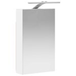 vidaXL Kúpeľňová zrkadlová skrinka s poličkou Biela 30 x 10,5 x 50 cm – Obrázok 5
