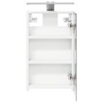 vidaXL Kúpeľňová zrkadlová skrinka s poličkou Biela 30 x 10,5 x 50 cm – Obrázok 7