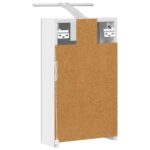 vidaXL Kúpeľňová zrkadlová skrinka s poličkou Biela 30 x 10,5 x 50 cm – Obrázok 9