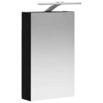 vidaXL Kúpeľňová zrkadlová skrinka Čierny dub 30 x 10,5 x 50 cm – Obrázok 5