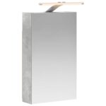vidaXL Kúpeľňová zrkadlová skrinka Betónová šedá 30 x 10,5 x 50 cm – Obrázok 2