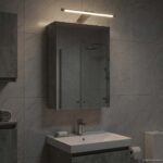 vidaXL Kúpeľňová zrkadlová skrinka Betónová šedá 30 x 10,5 x 50 cm – Obrázok 4