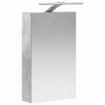 vidaXL Kúpeľňová zrkadlová skrinka Betónová šedá 30 x 10,5 x 50 cm – Obrázok 5
