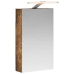 vidaXL Kúpeľňová zrkadlová skrinka Dymová dub 30 x 10,5 x 50 cm – Obrázok 2