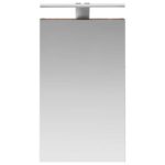 vidaXL Kúpeľňová zrkadlová skrinka Dymová dub 30 x 10,5 x 50 cm – Obrázok 6
