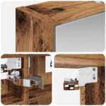 vidaXL Kúpeľňová zrkadlová skrinka Staré drevo 30 x 10,5 x 50 cm – Obrázok 10