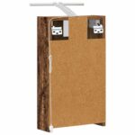 vidaXL Kúpeľňová zrkadlová skrinka Staré drevo 30 x 10,5 x 50 cm – Obrázok 9