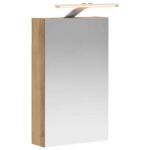 vidaXL Kúpeľňová zrkadlová skrinka Remeselnícky dub 30 x 10,5 x 50 cm – Obrázok 2