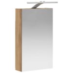 vidaXL Kúpeľňová zrkadlová skrinka Remeselnícky dub 30 x 10,5 x 50 cm – Obrázok 5