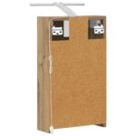 vidaXL Kúpeľňová zrkadlová skrinka Remeselnícky dub 30 x 10,5 x 50 cm – Obrázok 9
