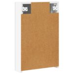 vidaXL Kúpeľňová zrkadlová skrinka Nástenný Biela 40 x 10,5 x 60,5 cm – Obrázok 8