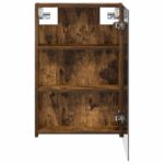 vidaXL Kúpeľňová zrkadlová skrinka Dymová dub 40 x 10,5 x 60,5 cm – Obrázok 6