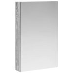 vidaXL Kúpeľňová zrkadlová skrinka Sivý Sonoma 40 x 10,5 x 60,5 cm – Obrázok 2
