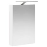 vidaXL Kúpeľňová zrkadlová skrinka Nástenný Biela 40 x 10,5 x 60,5 cm – Obrázok 5