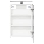 vidaXL Kúpeľňová zrkadlová skrinka Nástenný Biela 40 x 10,5 x 60,5 cm – Obrázok 7