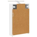 vidaXL Kúpeľňová zrkadlová skrinka Nástenný Biela 40 x 10,5 x 60,5 cm – Obrázok 9
