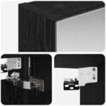 vidaXL Kúpeľňová zrkadlová skrinka Čierny dub 40 x 10,5 x 60,5 cm – Obrázok 10