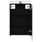 vidaXL Kúpeľňová zrkadlová skrinka Čierny dub 40 x 10,5 x 60,5 cm – Obrázok 7