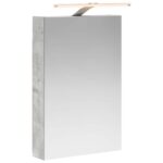 vidaXL Kúpeľňová zrkadlová skrinka Betónová šedá 40 x 10,5 x 60,5 cm – Obrázok 2