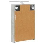vidaXL Kúpeľňová zrkadlová skrinka Betónová šedá 40 x 10,5 x 60,5 cm – Obrázok 9