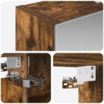 vidaXL Kúpeľňová zrkadlová skrinka Dymová dub 40 x 10,5 x 60,5 cm – Obrázok 10