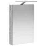 vidaXL Kúpeľňová zrkadlová skrinka Sivý Sonoma 40 x 10,5 x 60,5 cm – Obrázok 5