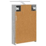 vidaXL Kúpeľňová zrkadlová skrinka Sivý Sonoma 40 x 10,5 x 60,5 cm – Obrázok 9