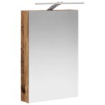 vidaXL Kúpeľňová zrkadlová skrinka Staré drevo 40 x 10,5 x 60,5 cm – Obrázok 5