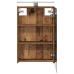 vidaXL Kúpeľňová zrkadlová skrinka Staré drevo 40 x 10,5 x 60,5 cm – Obrázok 7