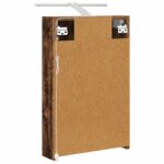 vidaXL Kúpeľňová zrkadlová skrinka Staré drevo 40 x 10,5 x 60,5 cm – Obrázok 9