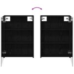 vidaXL Kúpeľňová zrkadlová skrinka Čierny dub 50 x 14,5 x 70 cm – Obrázok 10
