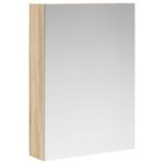 vidaXL Kúpeľňová zrkadlová skrinka Sonoma dub 50 x 14,5 x 70 cm – Obrázok 2