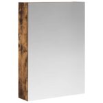 vidaXL Kúpeľňová zrkadlová skrinka Dymová dub 50 x 14,5 x 70 cm – Obrázok 2