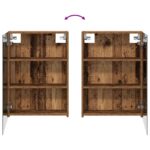 vidaXL Kúpeľňová zrkadlová skrinka Staré drevo 50 x 14,5 x 70 cm – Obrázok 10