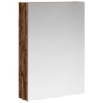 vidaXL Kúpeľňová zrkadlová skrinka Staré drevo 50 x 14,5 x 70 cm – Obrázok 2