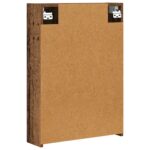 vidaXL Kúpeľňová zrkadlová skrinka Staré drevo 50 x 14,5 x 70 cm – Obrázok 8