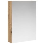 vidaXL Kúpeľňová zrkadlová skrinka Remeselnícky dub 50 x 14,5 x 70 cm – Obrázok 2