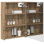 vidaXL Kúpeľňová zrkadlová skrinka Remeselnícky dub 50 x 14,5 x 70 cm – Obrázok 3