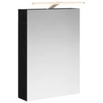 vidaXL Kúpeľňová zrkadlová skrinka Čierny dub 50 x 14,5 x 70 cm – Obrázok 2
