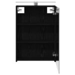 vidaXL Kúpeľňová zrkadlová skrinka Čierny dub 50 x 14,5 x 70 cm – Obrázok 7