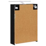 vidaXL Kúpeľňová zrkadlová skrinka Čierny dub 50 x 14,5 x 70 cm – Obrázok 9