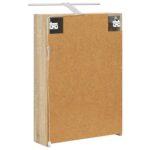 vidaXL Kúpeľňová zrkadlová skrinka Sonoma dub 50 x 14,5 x 70 cm – Obrázok 9
