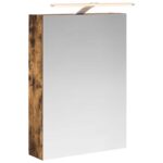 vidaXL Kúpeľňová zrkadlová skrinka Dymová dub 50 x 14,5 x 70 cm – Obrázok 2