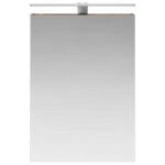 vidaXL Kúpeľňová zrkadlová skrinka Dymová dub 50 x 14,5 x 70 cm – Obrázok 6