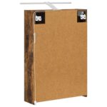 vidaXL Kúpeľňová zrkadlová skrinka Dymová dub 50 x 14,5 x 70 cm – Obrázok 9