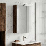 vidaXL Kúpeľňová zrkadlová skrinka Staré drevo 50 x 14,5 x 70 cm – Obrázok 4