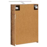 vidaXL Kúpeľňová zrkadlová skrinka Staré drevo 50 x 14,5 x 70 cm – Obrázok 9