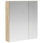 vidaXL Kúpeľňová zrkadlová skrinka Sonoma dub 60 x 14,5 x 70 cm – Obrázok 2