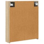vidaXL Kúpeľňová zrkadlová skrinka Sonoma dub 60 x 14,5 x 70 cm – Obrázok 8